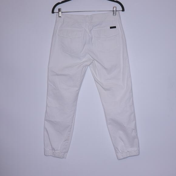 SANCTUARY Chino Jogger White Mid Rise Utility Pants Casual Women's 27 - Picture 9 of 10